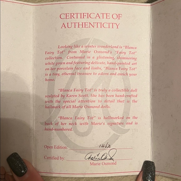 Marie Osmond Blanca Fairy Tot Doll - Picture 5 of 7